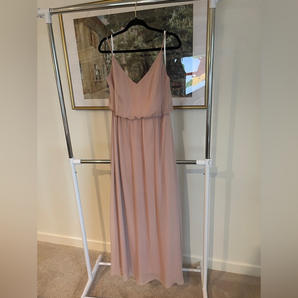 After Six Pink Spaghetti Strap Gown for Wedding